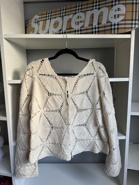 Naked Cashmere crochet cardigan sweater